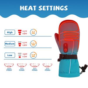 Kids Electric Heated <strong>Gloves</strong> Rechargeable Battery Thermal Winter Outdoor Ski Warm <strong>Waterproof</strong> <strong>Children</strong> - Product Image 2