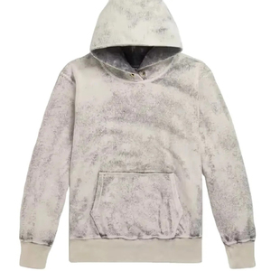 Sudadera con capucha lavada ácida precio al por mayor calidad superior en línea para hombres de peso pesado en blanco Regular Fit hombres de lujo Sudadera con capucha lavada ácida - Product Image 5