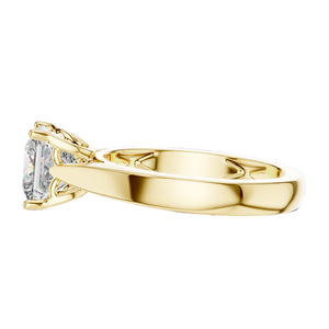 Bague en diamant de laboratoire taille princesse 1,5 carat pour femme, diamants CVD VVS-VS EF, or 18 carats, 14 carats, 10 carats et argent 925, moissanite - Product Image 6