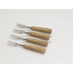 Juego de tenedores martillados con mango de resina para el hogar, cocina, restaurante, acero inoxidable, logotipo personalizado en venta al por mayor - Product Image 6