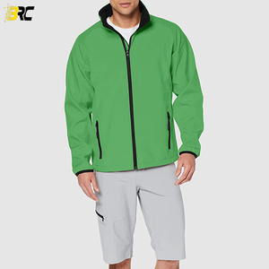 Vestes coupe-vent extérieur noir Softshell hommes Sport veste polaire intérieure chaude bon marché - Product Image 3