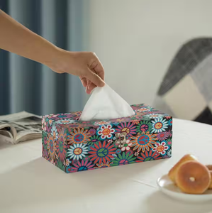 Enamel Printed Wooden <b>Facial</b> <b>Tissue</b> Box Customized Size and Shapes Wholesale Supplier Natural Wood <b>Tissue</b> Napkin Box - Product Image 1