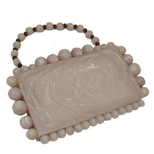Bolso de mano de noche de resina hecho a mano de alto brillo personalizable suministro de fábrica de moda bolsa de caja de precio bajo - Product Image 3