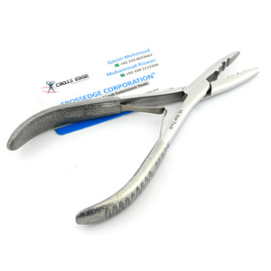 Outils d'extension de cheveux professionnels Pince d'enlèvement de perles Micro anneau à deux trous Pince à sertir Pince d'extension de cheveux en acier inoxydable - Product Image 5