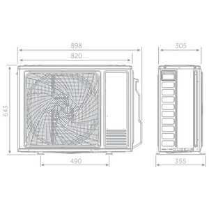Aire Acondicionado Split Haier Expert Negro 12000+18000 BTU Inverter R32 A+++ 3U70S2SR5FA de Frecuencia Variable con Ahorro de Energía Eléctrica - Product Image 6