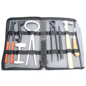 Kit de maréchal-ferrant de haute qualité pour le soin des sabots de cheval, 8 pièces, kit d'outils de maréchal-ferrant, kit d'outils de toilettage pour chevaux - Product Image 4