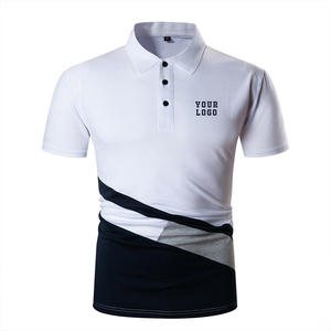 Polo informal de manga corta para hombre, Camiseta con estampado de logotipo bordado, Polo para hombre - Product Image 5