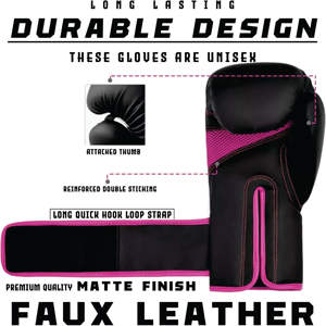 Venta caliente Unisex de alta calidad PU logotipo personalizado guantes de boxeo personalizados con su logotipo para el entrenamiento de artes marciales - Product Image 5
