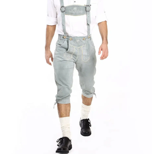 Nouveauté Pantalon en cuir léger de couleur personnalisée et élégant conçu pour le confort et le style des hommes bavarois Lederhosen - Product Image 1