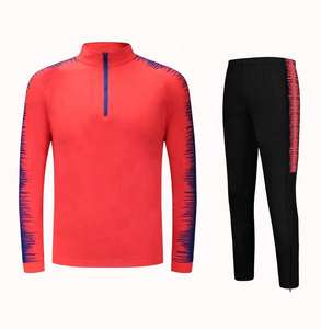 Uniforme de football à manches longues 100% Polyester de qualité supérieure, uniformes de football avec Logo sur mesure - Product Image 1