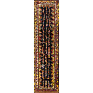 Aalam Geometric Kilim Hand Knotted Wool Rug <b>Grey</b> & Black Flat Weave for Home Living Room or Hallway Paem-107 Jute Carpet - Product Image 1