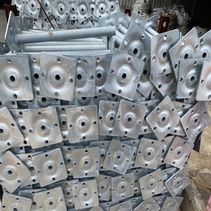 HDP 아연 도금 또는 일렉트로 Gav 고강도 내구성 발판 중공 아연 도금 조정 가능한 잭베이스 38*5*600 140*140*5mm - Product Image 5