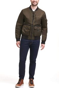 Chaqueta Bomber de Satén con Parches Bordados Personalizados, Unisex, Formal, Camuflaje, Impermeable, Resistente al Viento, para Primavera, en Oferta - Product Image 5