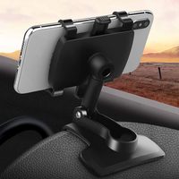 Support de téléphone multifonctionnel pour voiture, rotation à 360 degrés, support de téléphone pour tableau de bord pour smartphones de 4 à 7 pouces