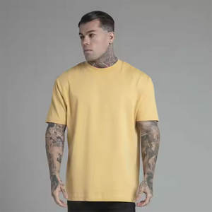 2025 Camiseta de manga corta Vintage Unisex nueva llegada logotipo personalizado peso pesado 100% algodón Top moda alta venta para hombres - Product Image 1