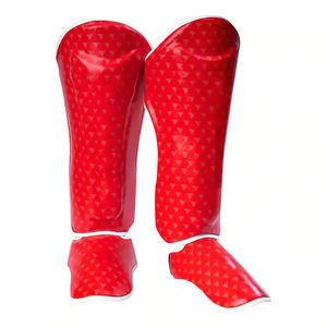 Protectores de Espinilleras de Cuero de Alta Calidad para MMA y Kickboxing, Almohadillas de Espinilleras para Sparring de Boxeo, Protección Ecológica para Entrenamiento, Venta al Por Mayor - Product Image 1