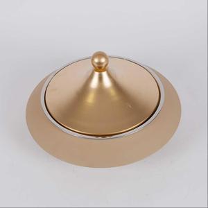 Modern Arabic Stainless Steel Metal Casserole Stand Polished <b>Lid</b> Hot <b>Pot</b> Food Warmer Buffet for Hotel Parties Restaurant Home - Product Image 3