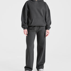 Pantalon décontracté taille haute pour femme, taille XL, personnalisé, nouveau modèle 2026, jambe large, volants, poches, taille élastique, respirant, anti-plis - Product Image 5