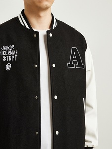 High Quality Custom Embroidery Logo Men Baseball Varisty <b>Jacket</b> in Wholesale - Product Image 4