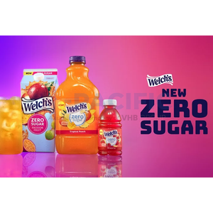 WELCH'S <b>ZERO</b> <b>SUGAR</b> REFRIGERATED FRUIT JUICE COCKTAILS CARTON US ORIGIN - Product Image 1