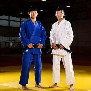 Kimono de judo pour enfants et adultes, uniforme de judo en coton pour l'entraînement, avec ceinture gratuite, arts martiaux - Product Image 4