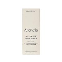 Sérum éclat Arencia à la mucine de riz 30mL – Soin coréen anti-rides au collagène, acide hyaluronique et niacinamide – Ampoule hydratante pour le visage
