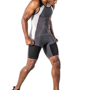 Custom <b>Men</b> Adult Wrestling <b>Singlet</b> Breathable Eco-Friendly Quick Dry Athletic Sleeveless Design Your Pattern Customized Colors - Product Image 6