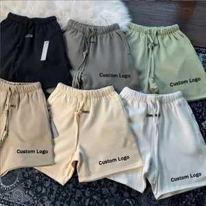 Logo personnalisé de haute qualité Gym Running Polyester Coton Polaire Shorts Hommes Casual French Terry Oversized Heavyweight Sweat Shorts - Product Image 4