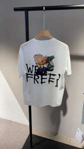 Custom Screen Print T Shirt Boxy Printed Graphic Tee 100% Cotton Oversized <b>Tshirts</b> Drop Shoulder T Shirts for <b>Men</b> - Product Image 3