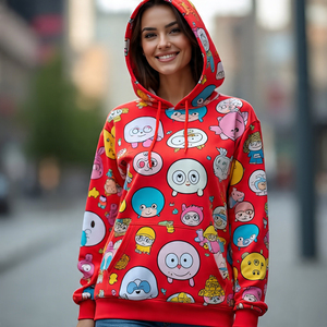 Sweat à capuche Tie Dye surdimensionné pour femmes, sweat à capuche à épaules tombantes, coupe ample, sweat à capuche personnalisé à sublimation pour femmes - Product Image 2