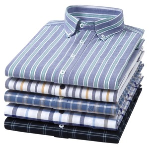 Camisas de talla grande para hombre, camisa Oxford de algodón 100% de calidad para hombre, manga larga para hombre, comodidad transpirable - Product Image 3