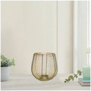 Pot de bougie en verre disponible rond de haute qualité pour la décoration de maison et d'hôtel nouveau design meilleur prix lanterne de bougie en métal - Product Image 1