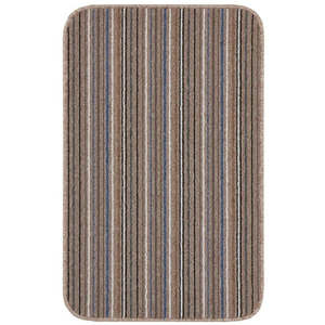 Alfombra moderna lavable de polipropileno Netline Home Stockholm Mocha/Azul - Product Image 1