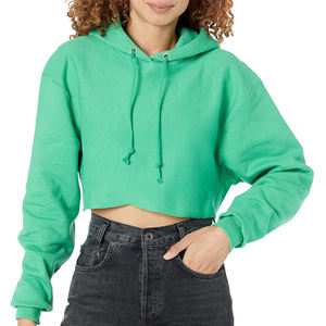 2024 dames femmes blanc haut court sweats à capuche pour hommes prix de vente entier femmes haut court à capuche pour les femmes - Product Image 1