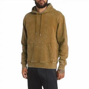 100% algodón francés Terry Sun Faded Vintage apenado ácido lavado Sudadera con capucha transpirable temporada de invierno sin cuerda logotipo personalizado ODM - Product Image 2