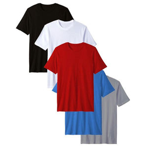 Camiseta de manga corta de algodón orgánico Unisex de Color liso promedio para hombre OEM tendencia del mercado europeo gran oferta camiseta en blanco con cuello redondo - Product Image 1