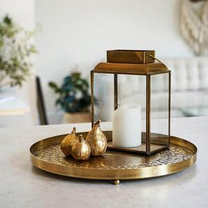 Plateaux de service en aluminium de luxe modernes et personnalisés avec options de couleurs sur mesure pour la décoration de mariage et du Ramadan - Product Image 3