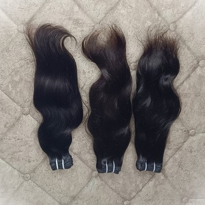 Extension de cheveux indiens vierges Remy de haute qualité pour femmes Bundles de cheveux humains de qualité supérieure de style vague naturelle - Product Image 4