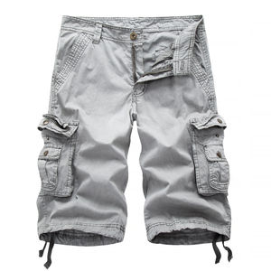 Shorts cargo en coton personnalisés pour hommes, coupe classique, multi-poches, marque frontale, vente en gros, modèle plat 2025, shorts chino pour hommes, OEM - Product Image 3