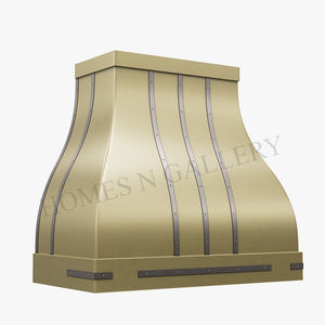 Nouvelle conception, haute qualité, finition laiton martelé naturel antique, pour îlot de cuisine et cheminée murale, couvercle de hotte murale - Product Image 6