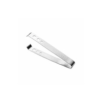 Vente en gros Pince à glace en métal couleur or pour la maison Pince seau à glace en métal de taille personnalisée avec fleur pour outils de bar