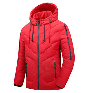 Veste d'hiver en duvet à manches longues avec logo personnalisé pour hommes tissu de haute qualité dernier cri sur mesure - Product Image 1