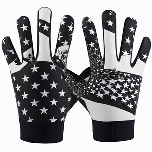 OEM ODM Nouvelle Arrivée Conception Personnalisée Gants De Football Américain Confortable Léger Entièrement Grip TI-1467 Doré - Product Image 4