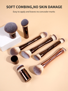 Juego de <span class=keywords><strong>Brochas</strong></span> de Maquillaje Profesional <span class=keywords><strong>Maange</strong></span>, Nuevo, de Nailon Suave, 24 Piezas, con 3 Borlas para Polvo, Herramienta Facial - Product Image 4