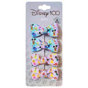 Disney 100 Lazos para Bebé con Clip - Paquete de 4 Originales con Licencia H.E.R. Accesorios Tela suave ideal para bebés recién nacidos. - Product Image 1