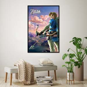 Affiche de style moderne The Legend of Zelda Breath of the Wild imprimée sur papier - Product Image 3