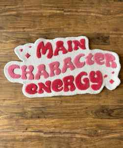 Alfombra de Alta Calidad, Nueva, Tejida a Mano, 'Main Character Energy', Alfombra Decorativa Personalizada para Hogar/Oficina/Hotel, Estilo Moderno, 100% Nueva - Product Image 1