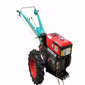 8hp12hp 15hp mesin traktor motor mini, traktor tangan dua roda Mini 2 roda untuk peternakan