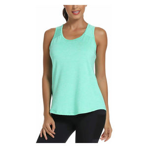 Camiseta sin mangas de yoga deportiva de alto impacto para mujer, camiseta elegante de secado rápido a un precio razonable, servicios ODM personalizados con su propio diseño - Product Image 4