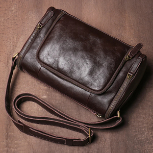 2025 Fashion Genuine <b>Leather</b> <b>Crossbody</b> <b>Bag</b> Business Casual Style Shoulder Messenger Gift - Product Image 1